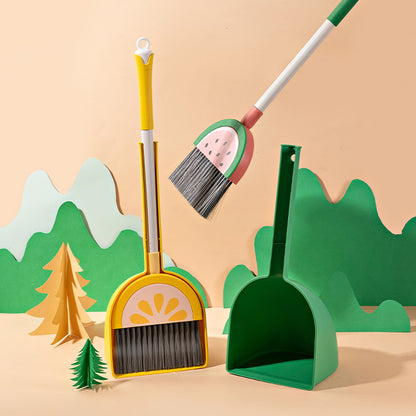 Two Piece Broom And Dustpan Set For Daily Cleaning