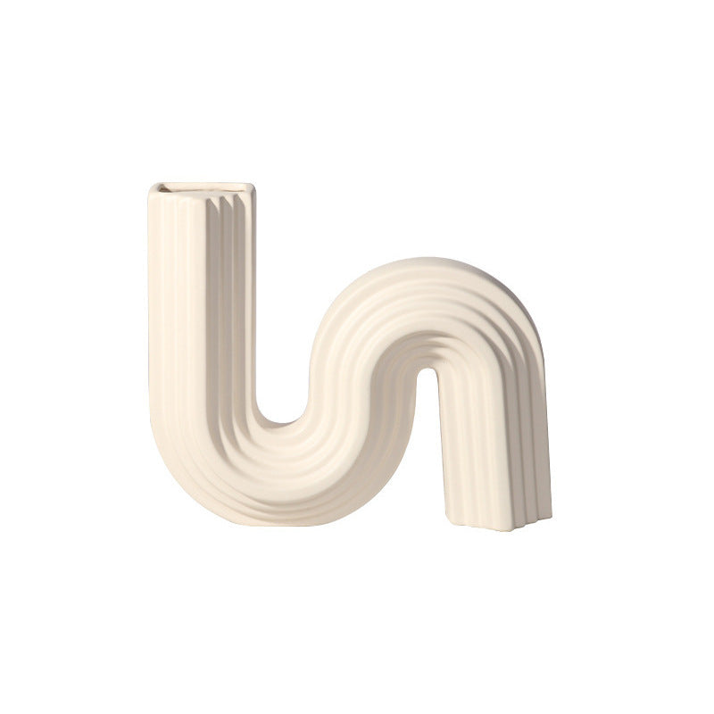 Geometric Ceramic Vase