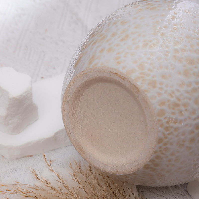 White Ceramic Flower Vase