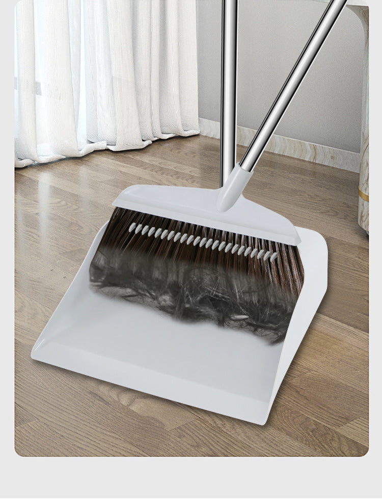 Soft Bristle Broom And Dustpan Set For Home