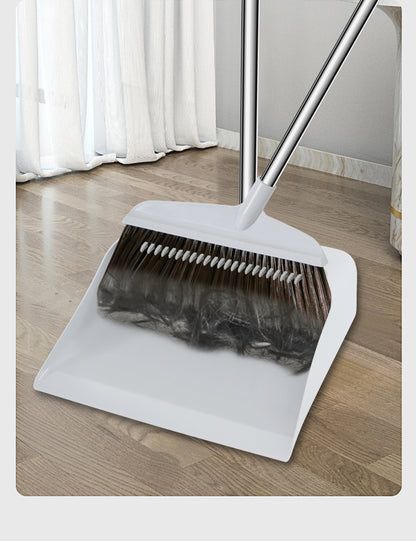 Soft Bristle Broom And Dustpan Set For Home