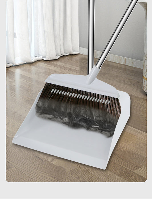 Soft Bristle Broom And Dustpan Set For Home