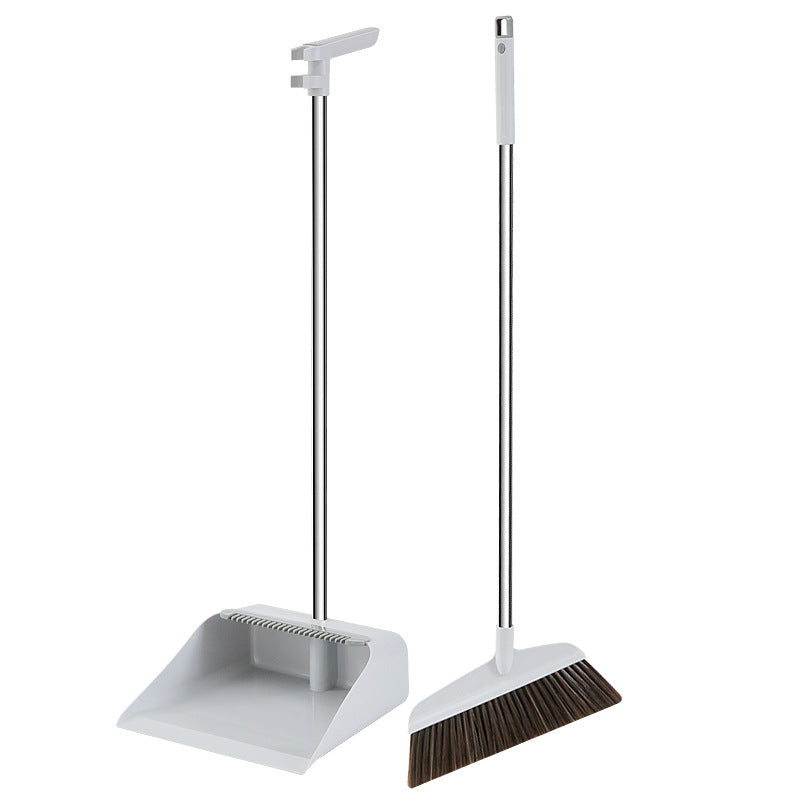 Soft Bristle Broom And Dustpan Set For Home