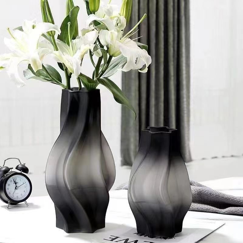 Frosted Glass Table Vase