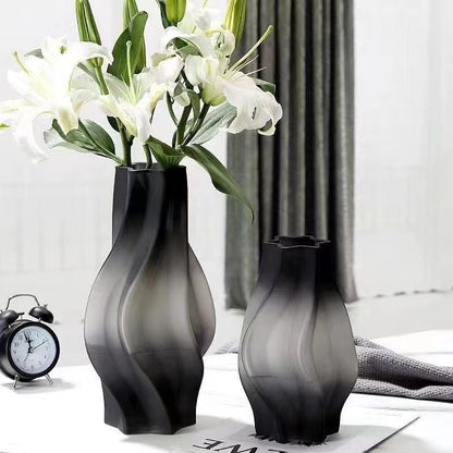 Frosted Glass Table Vase