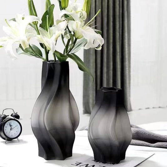 Frosted Glass Table Vase