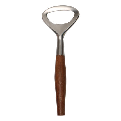 Creative Zinc Alloy Wooden Handle Bottle Opener